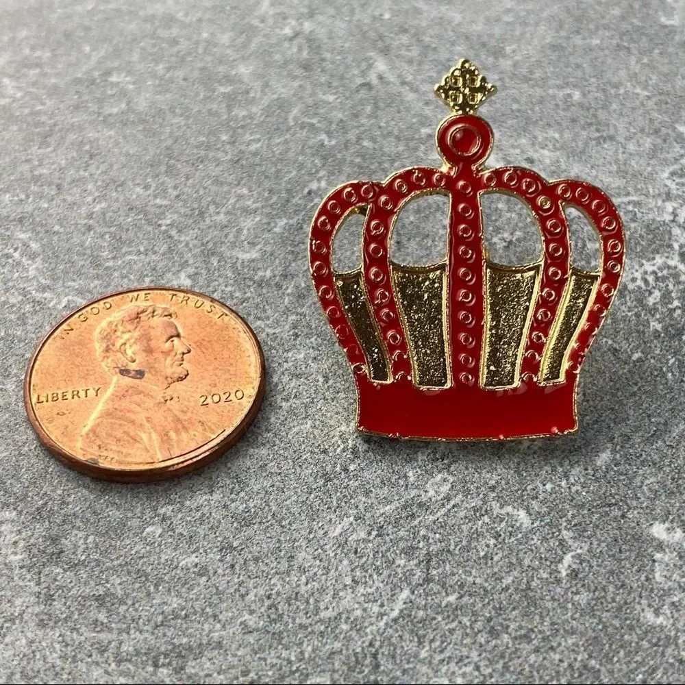 Queen Crown Alice Wonderland Collection Enamel Pin